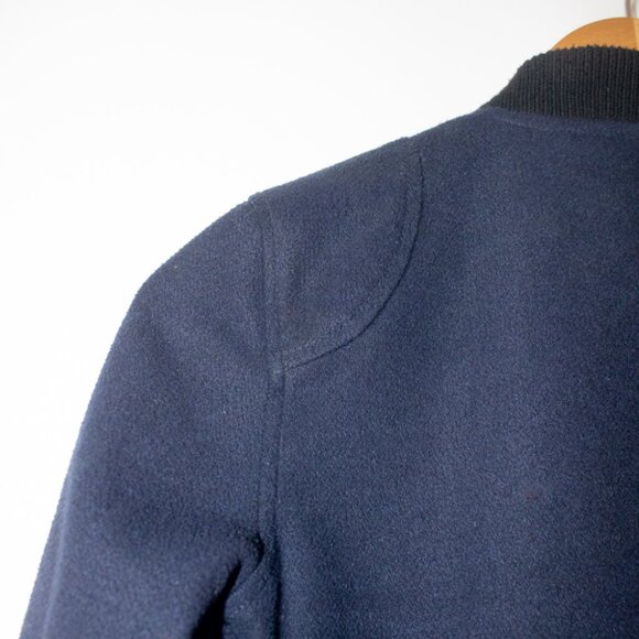 BDG Baseball Jacket, XS, Navy Tan & Black - Picture 7 of 8